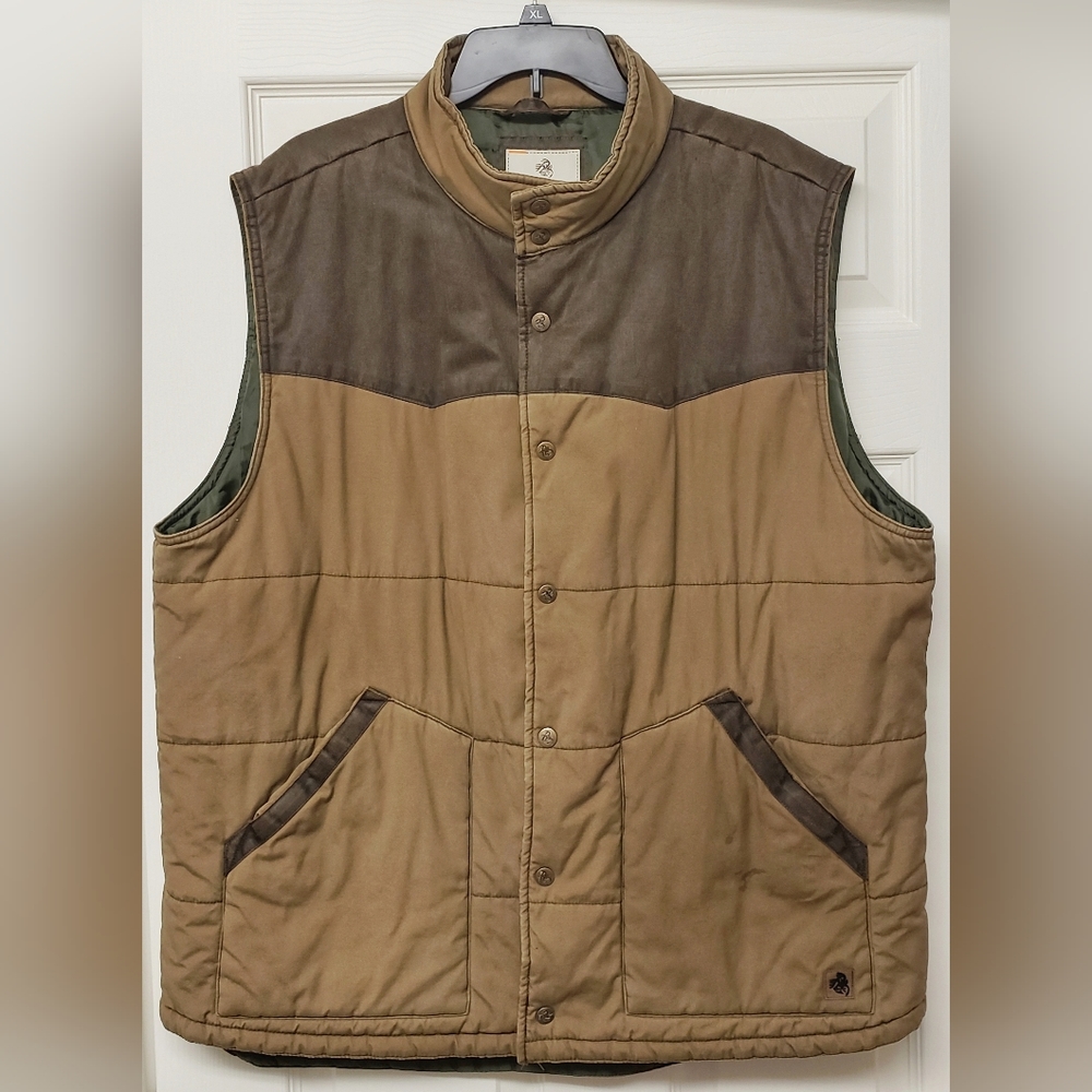 Legendary Whitetails Longhorn Ranchers Vest mens Nutmeg Brown XLT